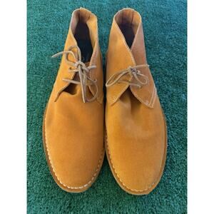 Moods of Norway Orange Genuine Suede Rare Chukka Boots - Men's Sz 45 (11.5)